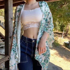 floral hippie shall/coverup